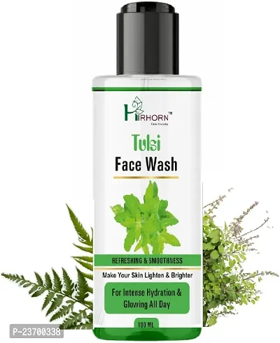 Natural Hirhorn Skin Refreshing Tulsi Men And Women All Skin Types Face Wash Pack Of 1-thumb0