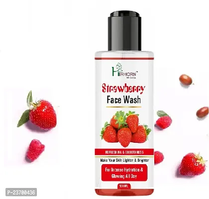 Natural Hirhorn Natural Strawberry Sls And Paraben Free Men And Women All Skin Types Face Wash Pack Of 1