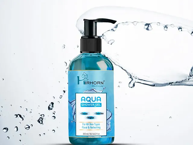 Aqua Body wash   Enriched With Glycerin   Long Lasting Fragrance
