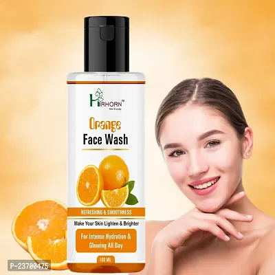 Natural Hir Horn Hydrating Orange For Pimples, Dry And Oily Skin-Tube Women All Skin Types Face Wash Pack Of 1-thumb0