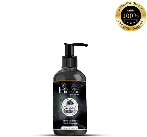 Charcoal Shower Gel   With Charcoal  Protein   Glycerin