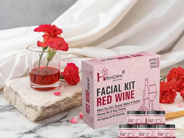 Nutra Glow Red Wine Facial Kit  Professional Beauty Parlour
