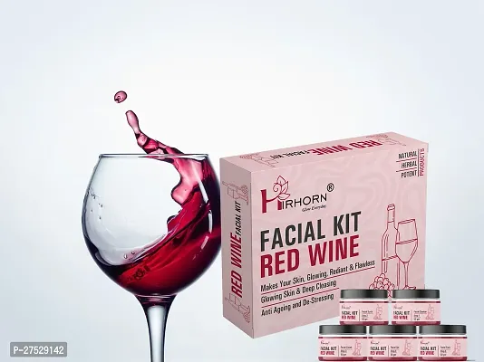 Red Wine Facial kit Woman and Man Lustrous Skin Whitening-thumb0