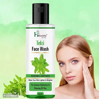 Natural Hirhorn Glow Foaming Facewash For Soft And Bright Skin 100Ml Facewash Men And Women All Skin Types Face Wash Pack Of 1
