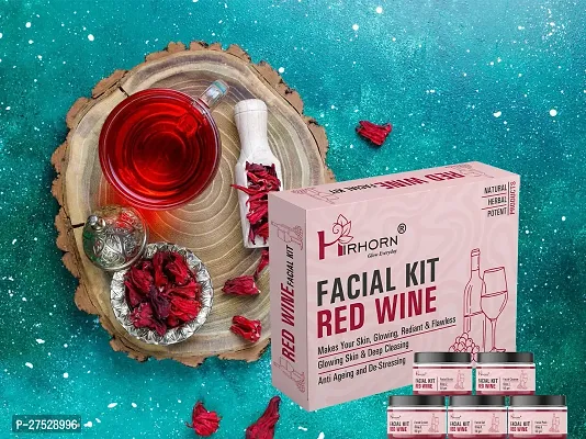 Red Wine  Facial Kit  Provide Soft   Smooth Skin
