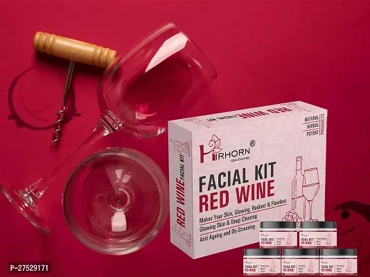 Red Wine Facial Kit for Anti Aging   Skin Lightening-thumb0