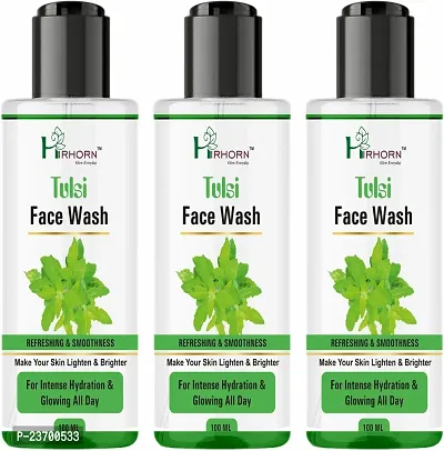 Natural Hirhorn Natural Neem AndTulsi Face Wash Men And Women All Skin Types Face Wash Pack Of 3