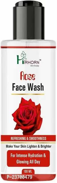 Natural Hir Horn Hydrating Rose For Pimples, Dry And Oily Skin-Tube Women All Skin Types Face Wash Pack Of 1