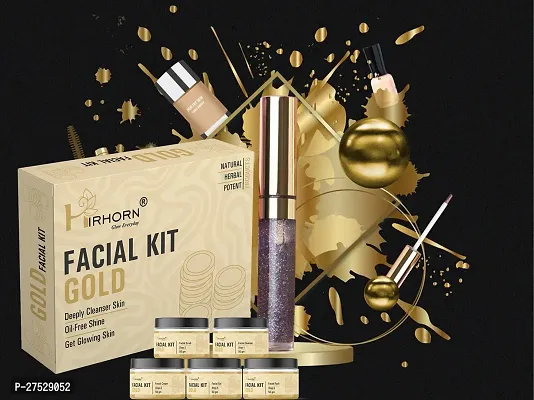 Gold Facial Kit  Professional Beauty Lotus Facial Kit For All Type Skin-thumb0