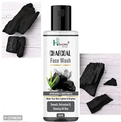 Natural Hirhorn The Hirhorn Company Present Activated Charcoal For All Skin Type Men And Women All Skin Types Face Wash Pack Of 1-thumb0