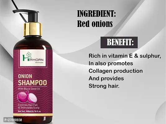 Onion Hair Shampoo  Strengthens Hair Promotes Natural Hair Growth-thumb0