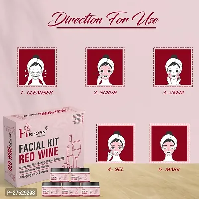 Red Wine Diamond Facial Kit  Premium Range For Fairness  Whiting