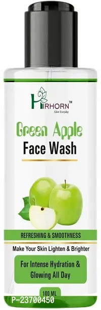 Natural Hir Horn Hydrating Greenapple For Pimples, Dry And Oily Skin-Tube Women All Skin Types Face Wash Pack Of 1