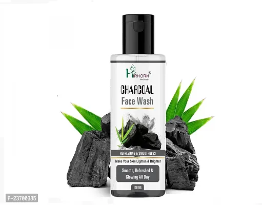 Natural Hirhorn Pure Detox Anti-Pollution Purity With Activated Charcoal Men And Women All Skin Types Face Wash Pack Of 1