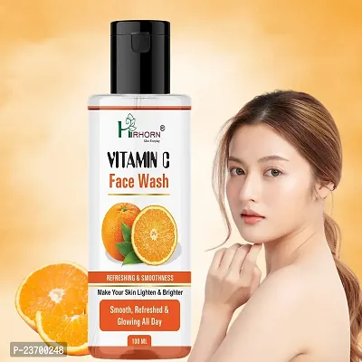 Natural Hirhorn Vitamin C Foaming Face Wash For Skin Brightening Men And Women Normal Skin Face Wash Pack Of 1-thumb0