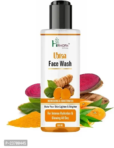 Natural Hirhorn Ubtan For All Skin Types With Haldi, Chandan And Rose Water Men And Women All Skin Types Face Wash Pack Of 1-thumb0