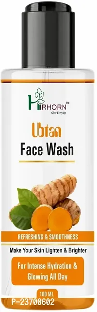 Natural Hirhorn Ubtan Face Wash For Men And Women Skin Whitening And Brightening , Deep Cleaning Men And Women All Skin Types Face Wash Pack Of 1