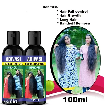 Adivasi Herbal Premium quality hair oil for hair Regrowth Pack of 2-thumb0