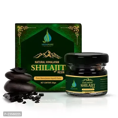 Vedapure Naturals Original Shilajit Shilajeet Original Shilajit For Man Woman 20G Shilajit Original Resin Lab Tested For Purity Silajit Original Natural Stamina Booster For Men Women Shilajit Resin For Power And Endurance 20 Gram Pack Of 1