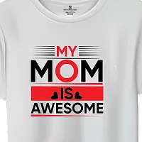 SPANDEXER Mens My Mom is Awsome_Mothers Day Cotton Printed Round Neck Tshirt-thumb1