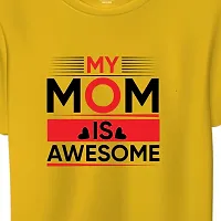 SPANDEXER Mens My Mom is Awsome_Mothers Day Cotton Printed Round Neck Tshirt-thumb1