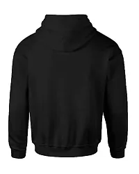 SPANDEXER Cotton Hooded Neck Anime Printed Hoodie (Small) Black-thumb1