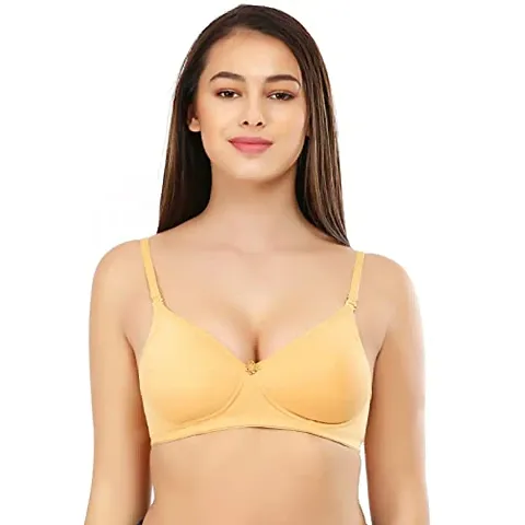 PinkHoney Padded Wirefree Fancy Bra for Girls Women