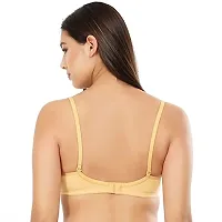 ESOROUCHA Women's Cotton Non-Padded Non-Wired Regular Bra (Pack of 1) Gold-thumb2