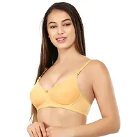 ESOROUCHA Women's Cotton Non-Padded Non-Wired Regular Bra (Pack of 1) Gold-thumb1