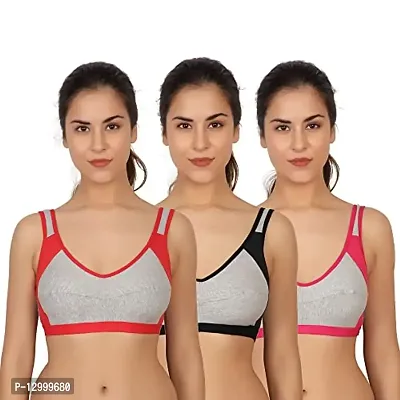 Buy ESOROUCHA Women's Girl's Cotton Sport Bras Pack of 3 Online In India At  Discounted Prices