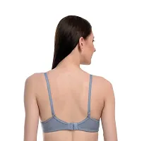 ESOROUCHA Soft T-Shirt Padded Full Coverage Regular Bra Women's (Pack of 1) Grey-thumb1