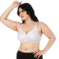 ESOROUCHA Everyday T-Shirt Push-Up Bra for Women Non Padded, Wirefree, Full Coverage, Heavy Breast Bra (Multicolored Pack of 3,Size 36C)-thumb2