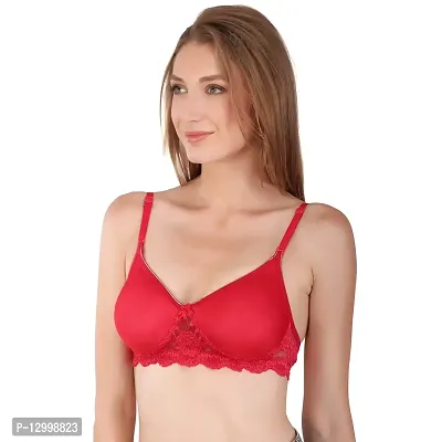 Esoroucha Women's Cotton Lightly Padded Wire Free Everyday Bra Multicolored-thumb3