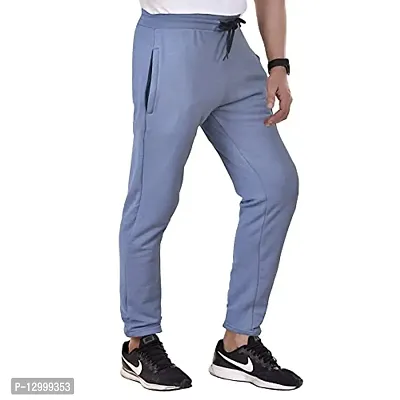 Esoroucha Jogger Pants for Men | Slim Fit Athletic Track Pants | Casual Running Workout Pants with Pockets (Pack of 1) Grey-thumb3