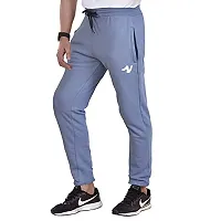 Esoroucha Jogger Pants for Men | Slim Fit Athletic Track Pants | Casual Running Workout Pants with Pockets (Pack of 1) Grey-thumb1