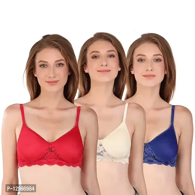 Buy Daily Use Stylish Bra for Women and Girls Pack of 3 Online