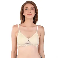 Esoroucha Women's Cotton Lightly Padded Wire Free Everyday Bra Multicolored-thumb4