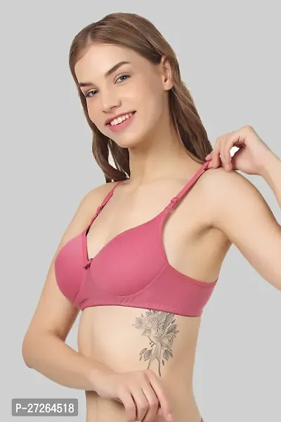 Classic Cotton Blend Solid Bra for Women-thumb4