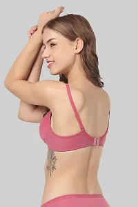 Classic Cotton Blend Solid Bra for Women-thumb1