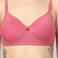 Classic Cotton Blend Solid Bra for Women-thumb2