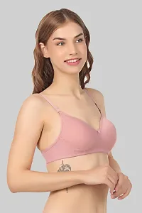 Classic Cotton Blend Solid Bra for Women-thumb3