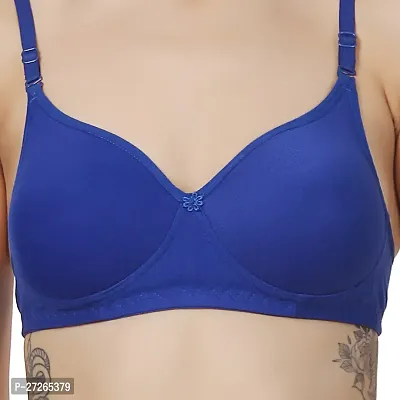 Classic Cotton Blend Solid Bra for Women-thumb4