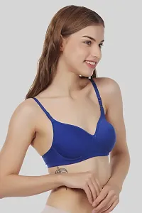 Classic Cotton Blend Solid Bra for Women-thumb1