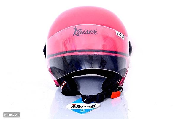 ISI Certified Stylish Open Face HelmetPink)-thumb0
