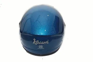ISI Certified Stylish Open Face Helmet(Blue)-thumb2