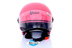 ISI Certified Stylish Ladies Open Face Pink Helmet-thumb1