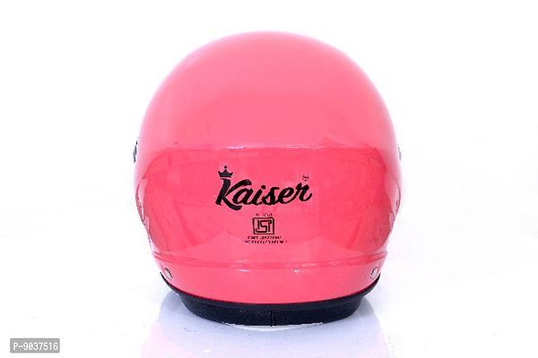 ISI Certified Stylish Ladies Open Face Pink Helmet-thumb3