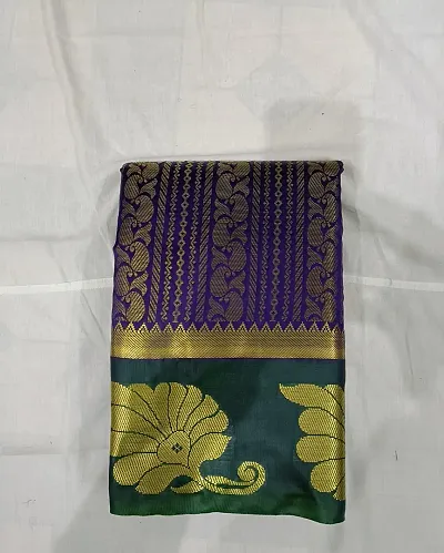 Stylish Silk Woven Design Saree With Blouse Piece