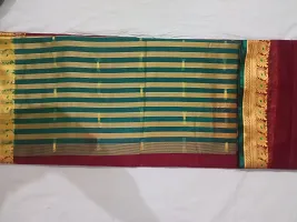 Beautiful Cotton Saree With Blouse Piece For Women-thumb1