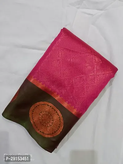 Beautiful Cotton Saree With Blouse Piece For Women-thumb0